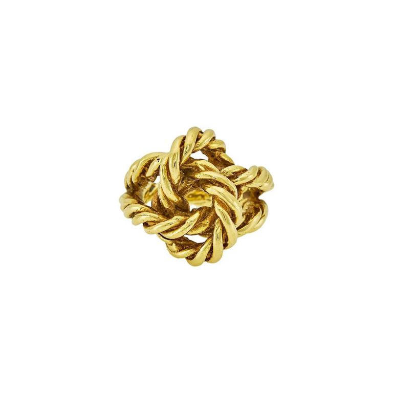 18k gold knot ring