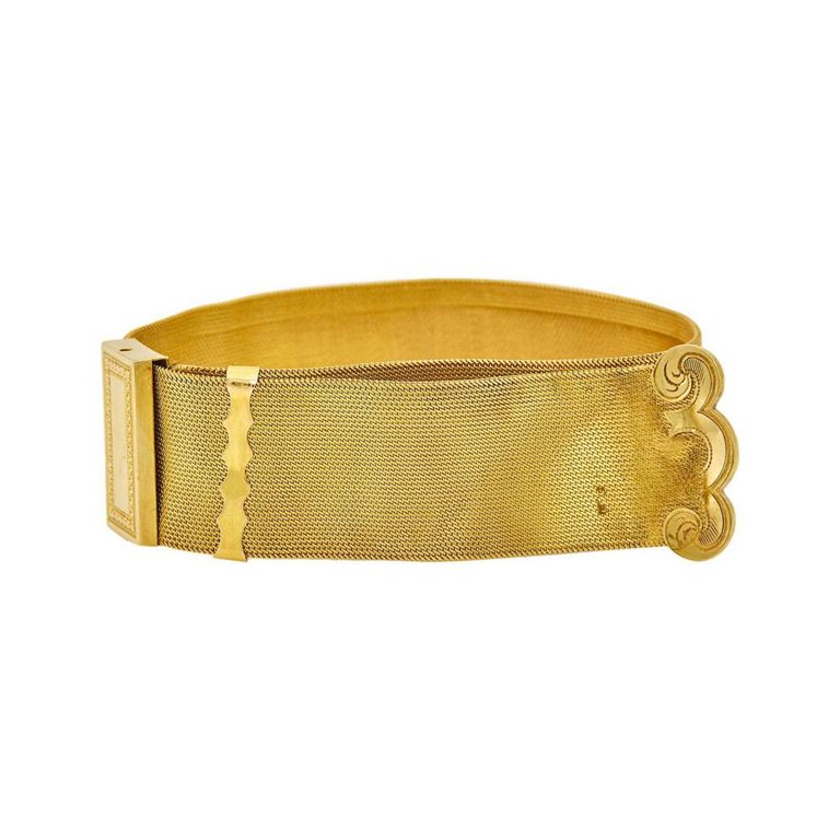 18k gold slide bracelet