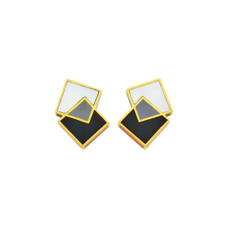 Angela Cummings gold earclips