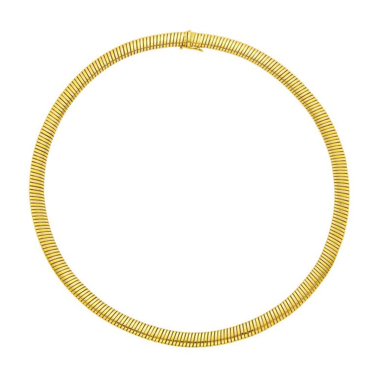 18k gold Cartier snake link necklace