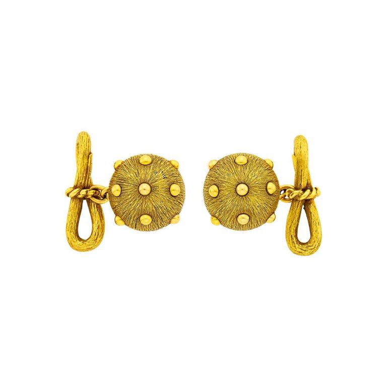 18k gold Tiffany & Co. Schlumberger cufflinks