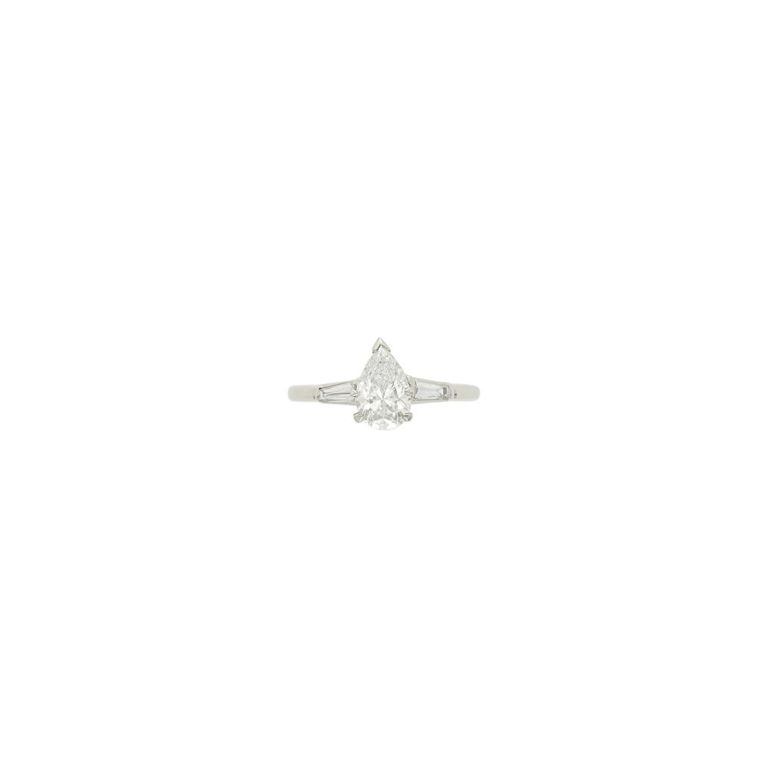 Platinum and diamond ring