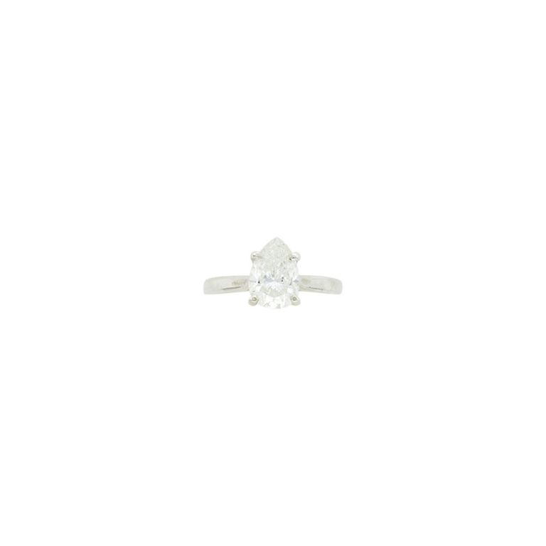 18k silver diamond ring