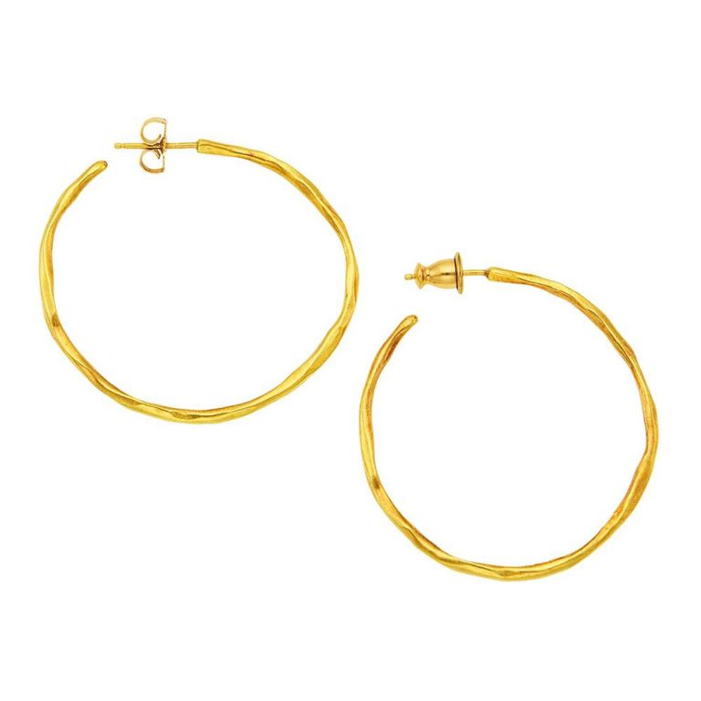 18k gold hoop earrings