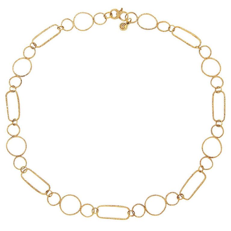 18k rose gold chain necklace