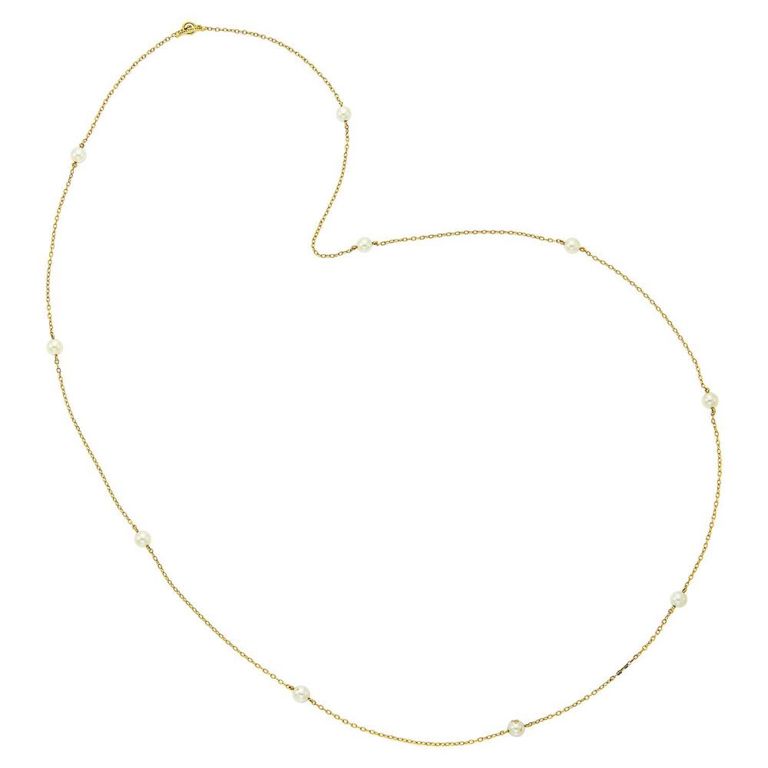Tiffany & Co. Elsa Peretti gold and cultured pearl necklace