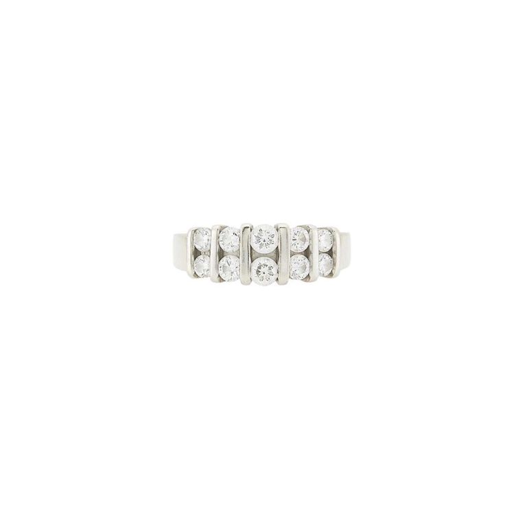 14k white gold diamond ring