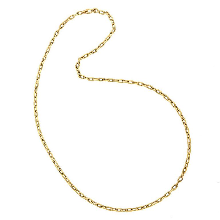 14k gold link chain necklace