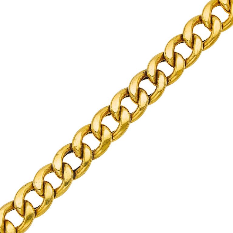 18k gold curblink bracelet