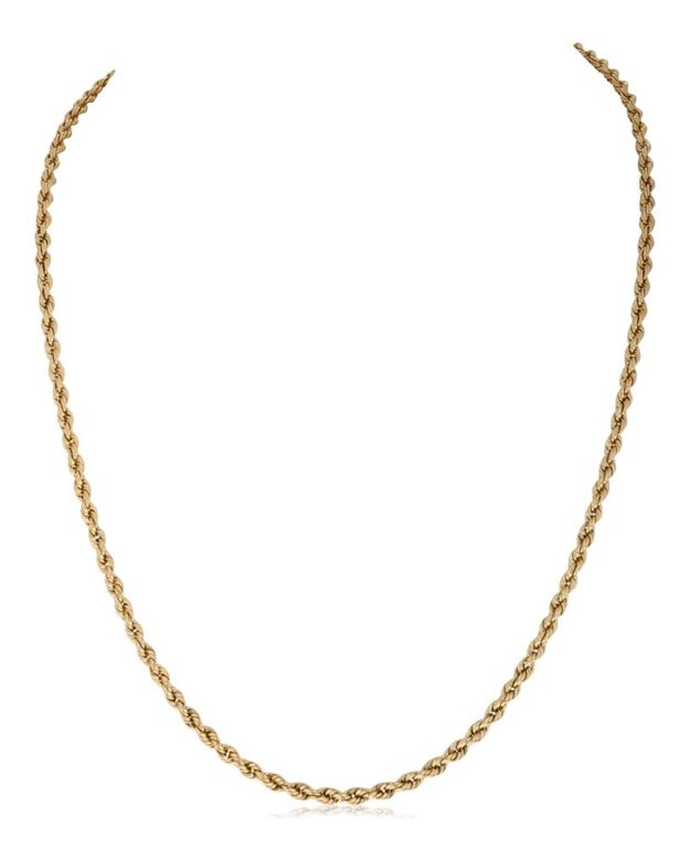 14k yellow gold rope chain