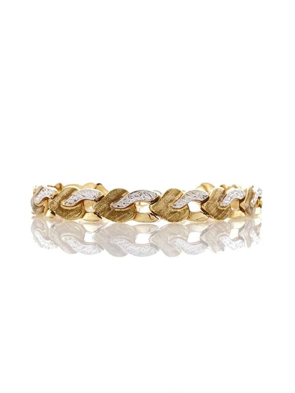 10k yellow gold link bracelet