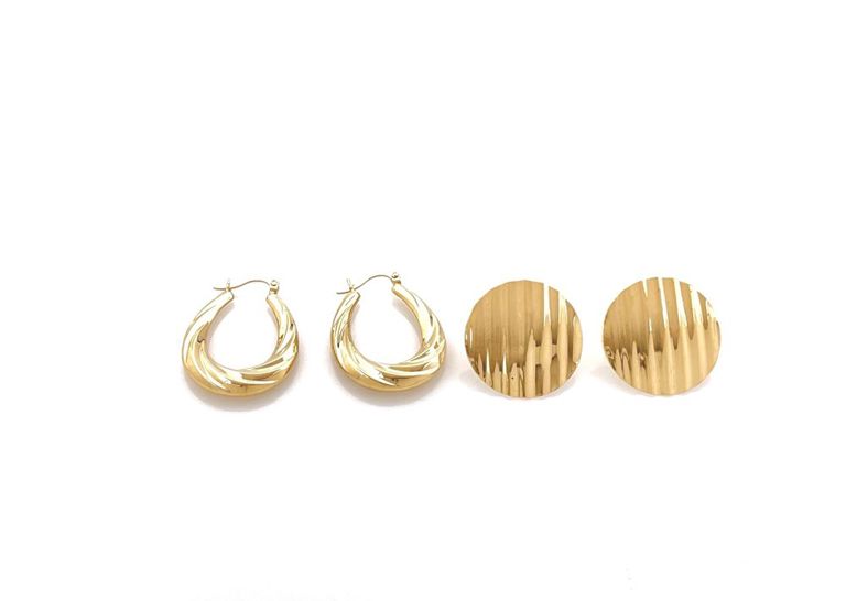 14k yellow gold earrings