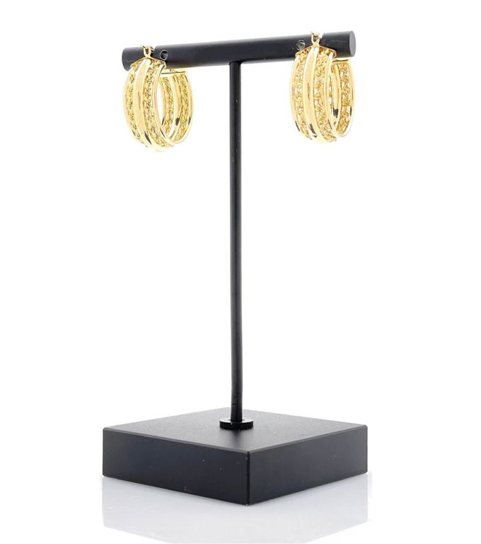 14k yellow gold hoop earrings