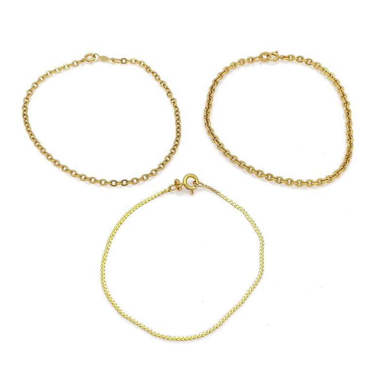 14k yellow gold bracelets