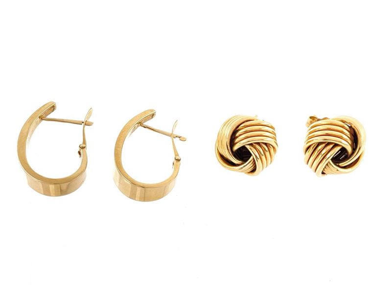 14k yellow gold earrings