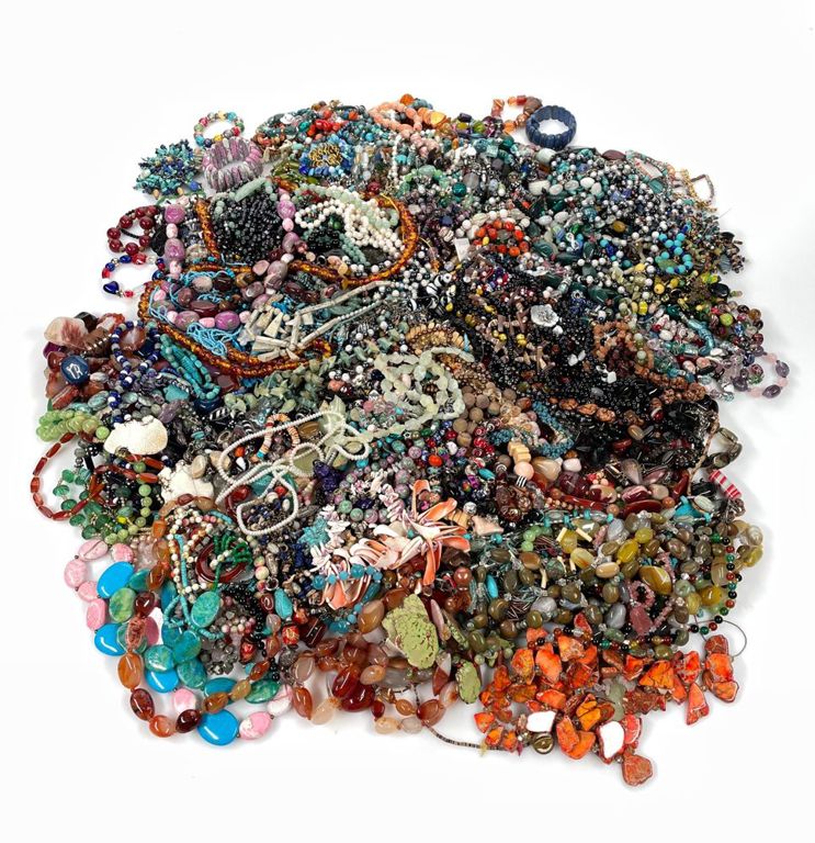 45 pounds assorted costume jewelry