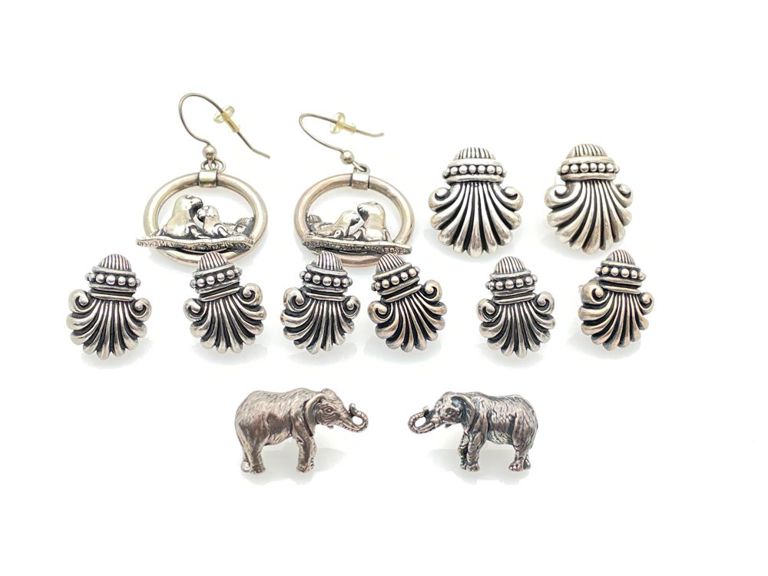6pr Kabana sterling silver earrings