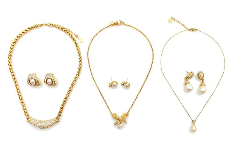 Christian Dior necklace and earrings