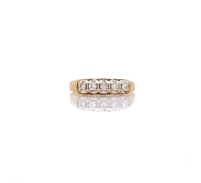 Magic Glo 14k yellow gold diamond ring
