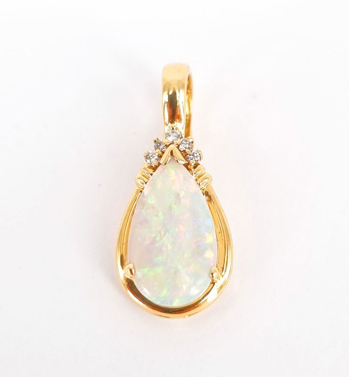 18k yellow gold pendant enhancer