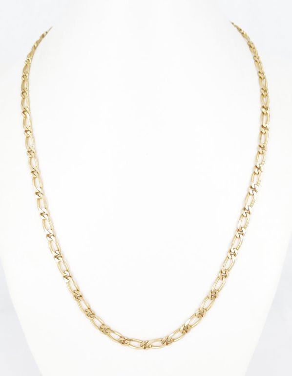 18k gold long and short curb-link neckchain