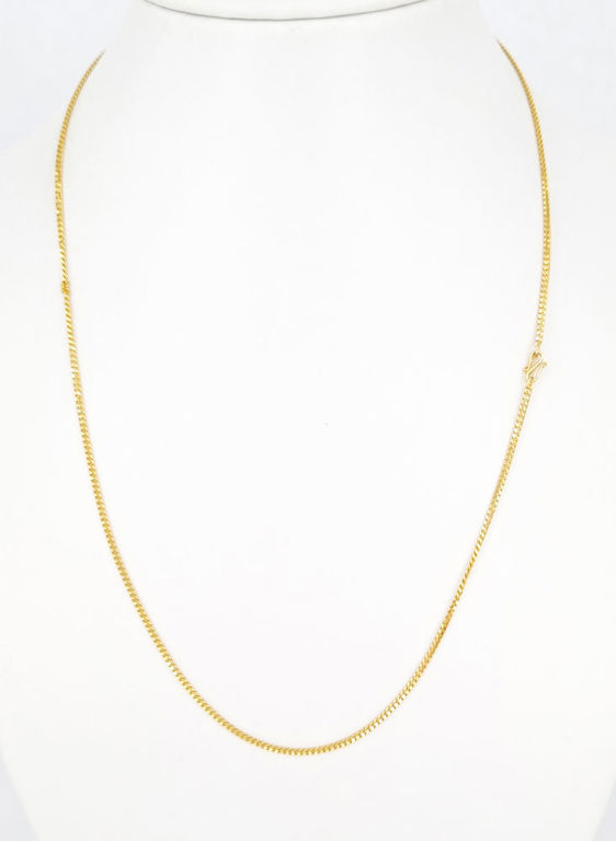 18k gold chain with S-hook clasp