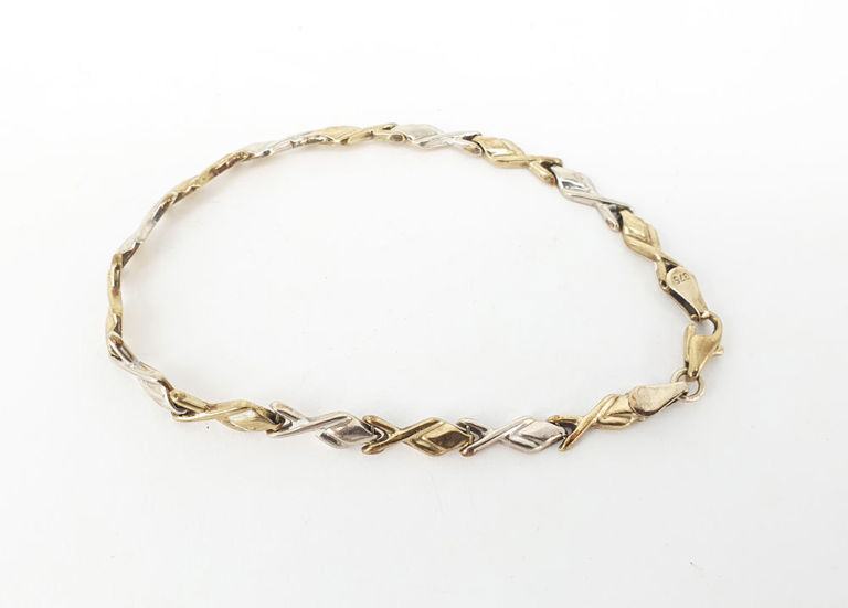 9k two-tone bracelet