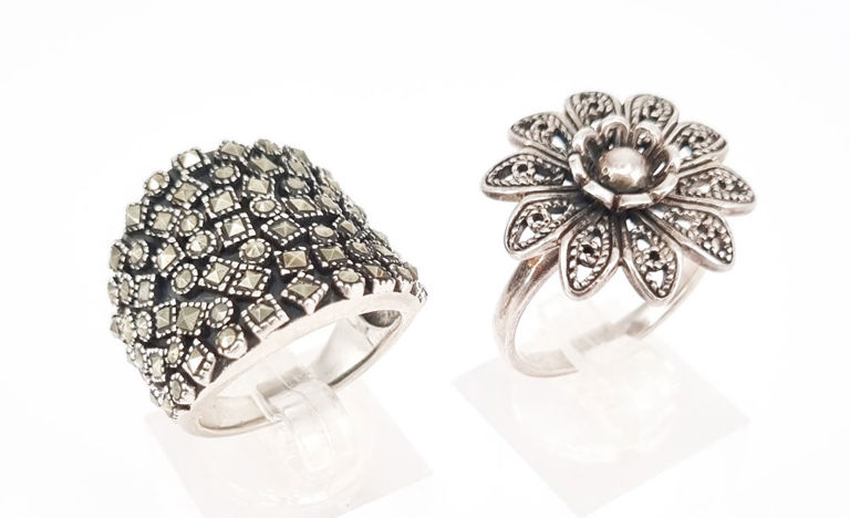 Two sterling silver rings