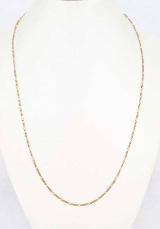 9k gold Figaro link chain
