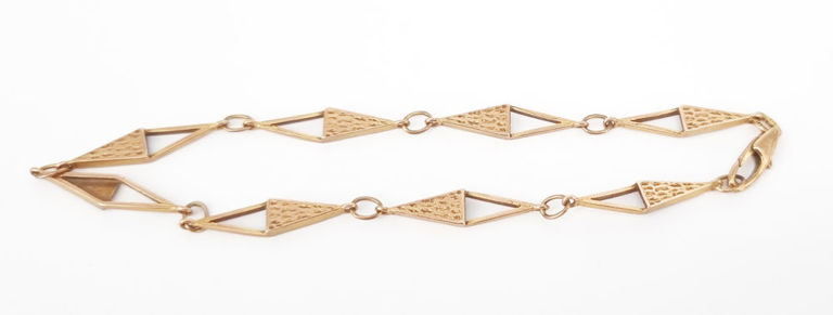 Art Deco 9k rose gold bracelet