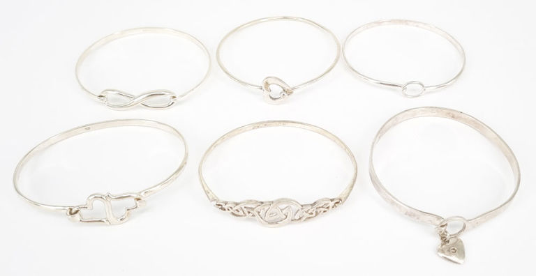 Sterling silver bangles