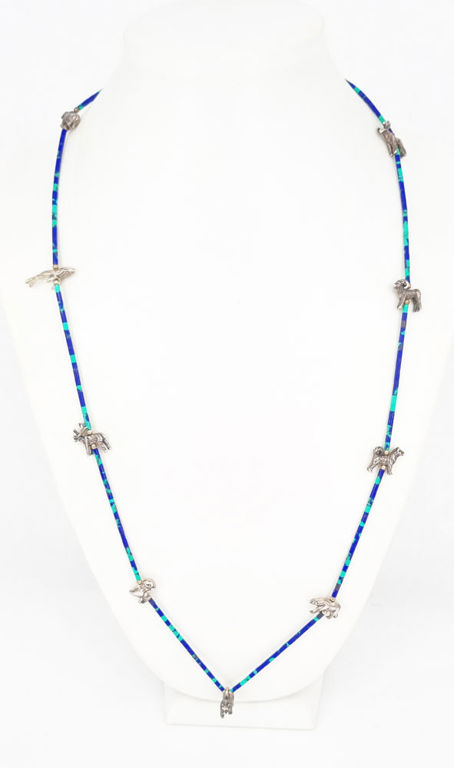 Alaskan sterling silver animal charm necklace