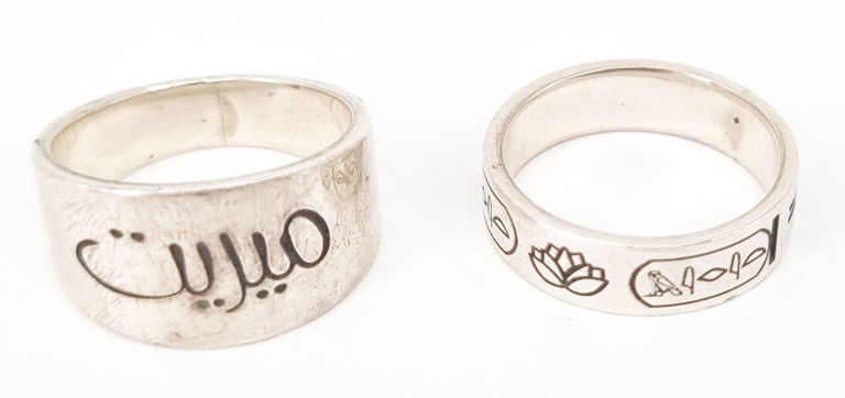 Two silver rings
