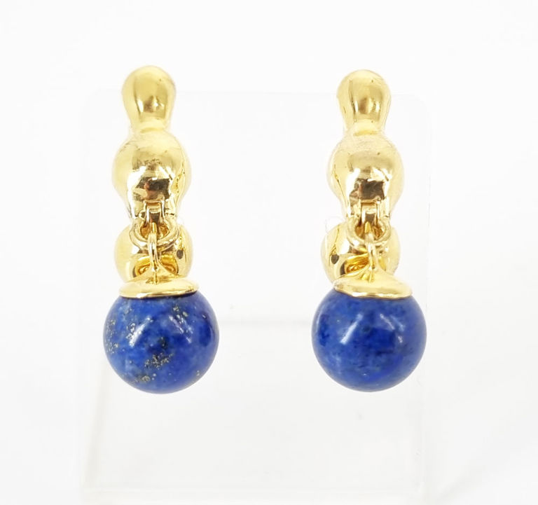 pair of lapis lazuli earrings