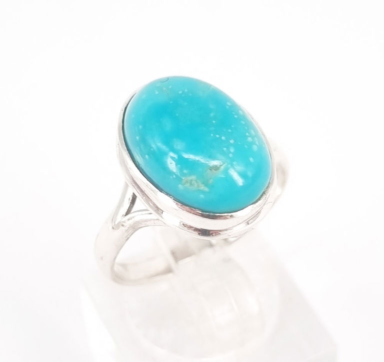 A turquoise cocktail ring