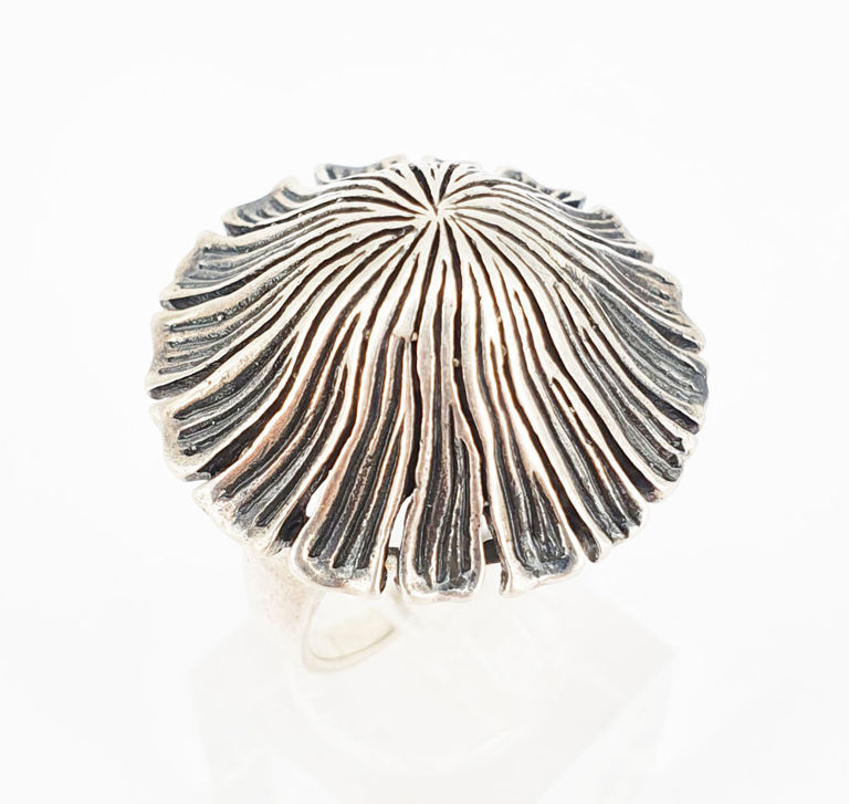 Designer silver ring