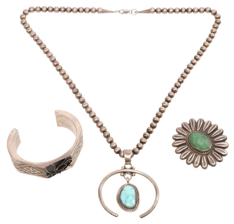 Sterling silver jewelry group