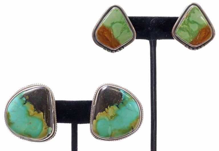 Southwest sterling silver and turquoise earrings