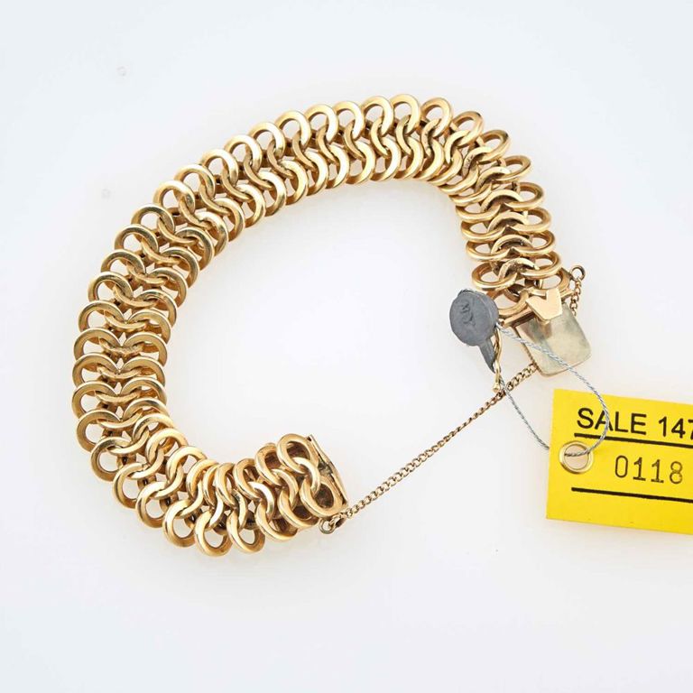 14k gold flexible bracelet