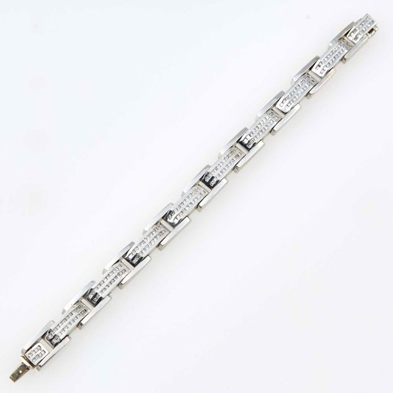 14k gold diamond flexible bracelet