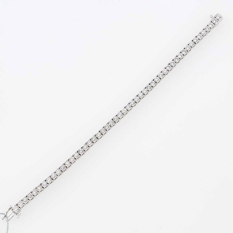 14k gold diamond tennis bracelet