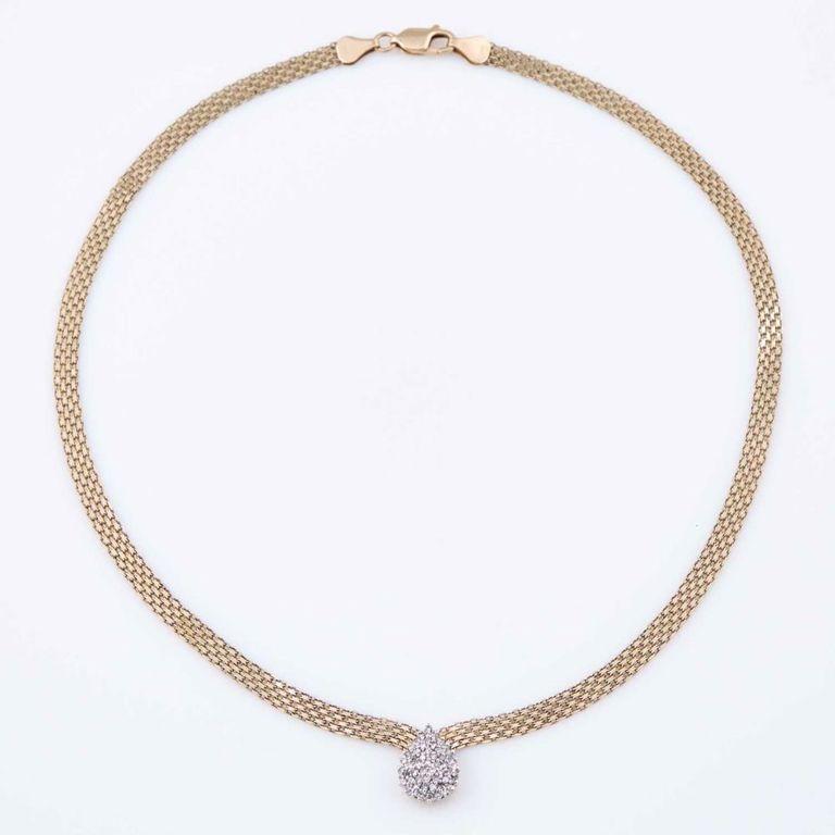 14k gold diamond necklace