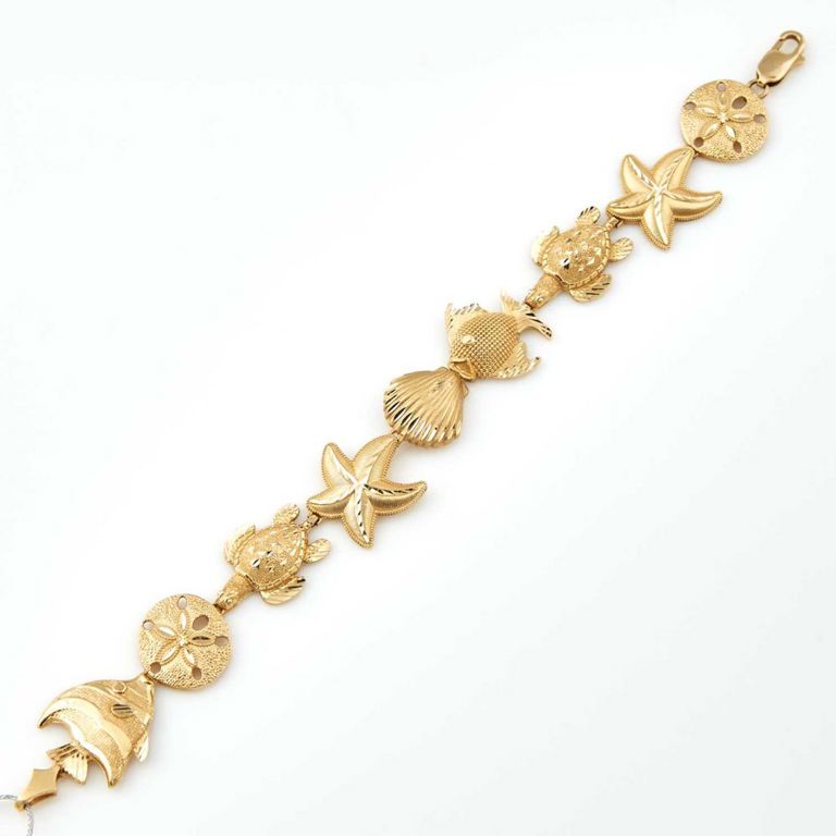 14k gold flexible bracelet