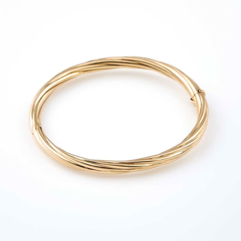 14k gold rigid bracelet