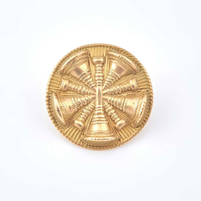 14k gold and metal pin