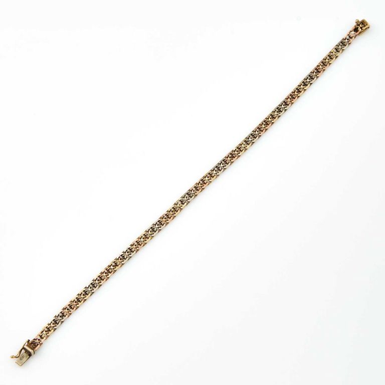 14k gold flexible bracelet