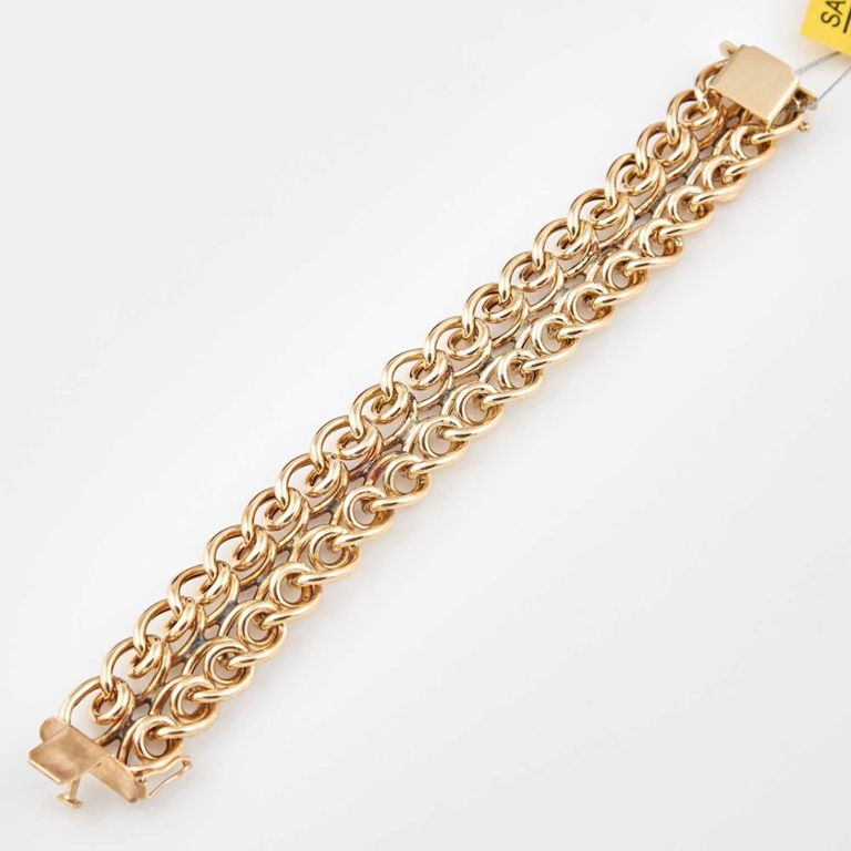 14k gold flexible bracelet