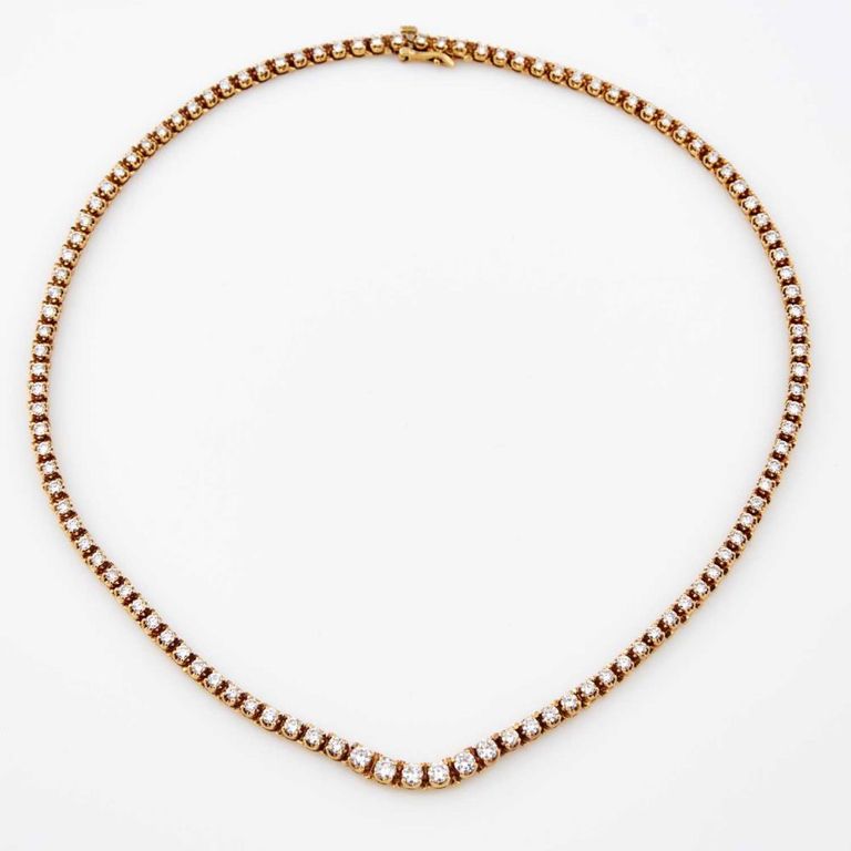 18k gold diamond necklace