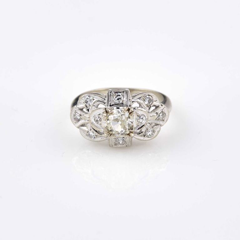 14k gold diamond ring