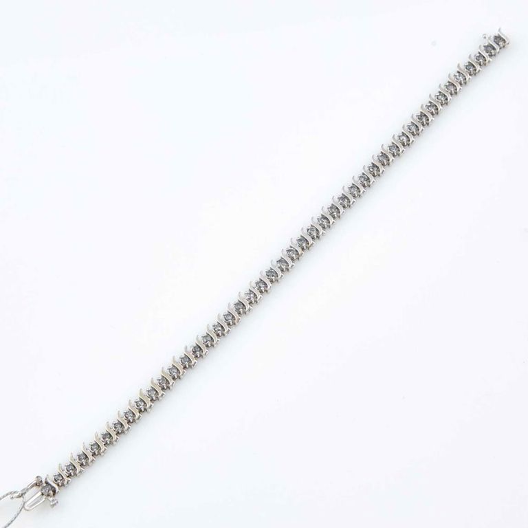 10k gold diamond tennis bracelet